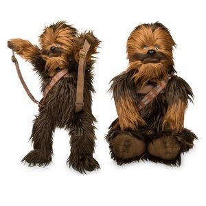 Star Wars Chewbacca Plush Backpack Stuffed Character Bag Preowned